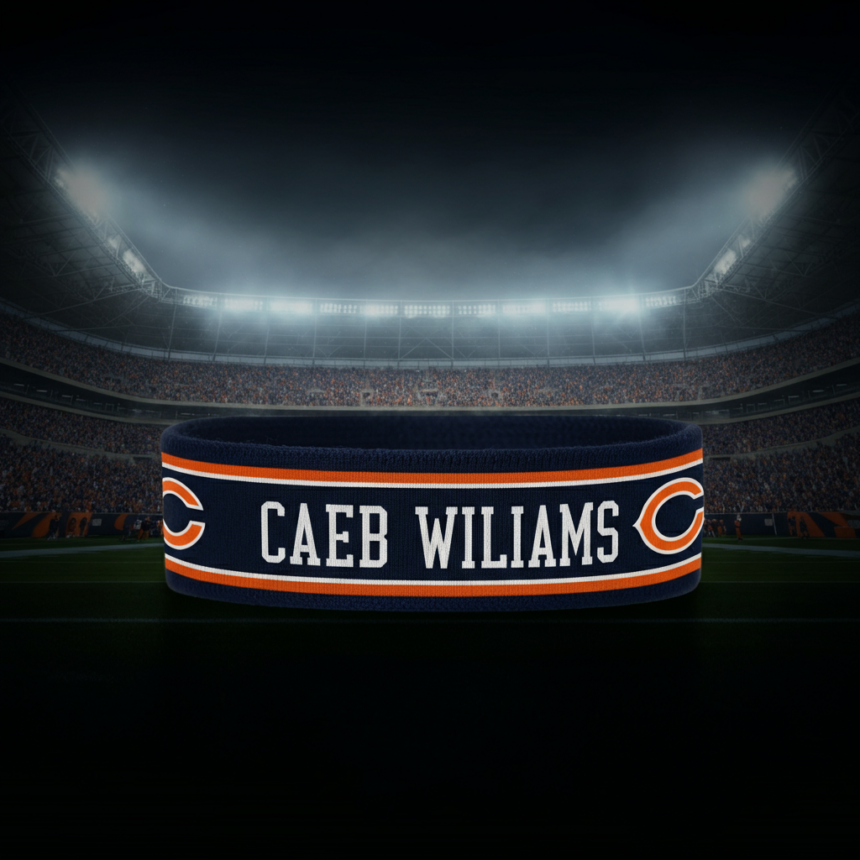 caleb williams wristband chicago bears